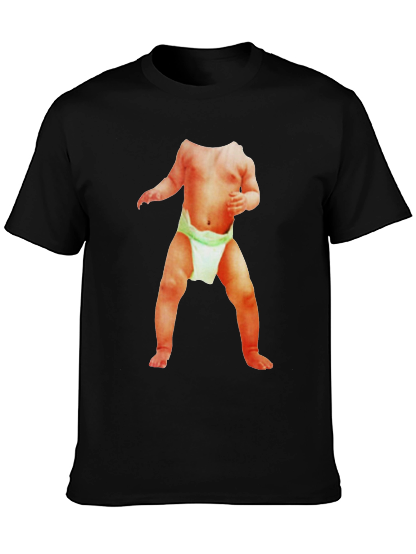 Funny Baby Body T-Shirt - Black