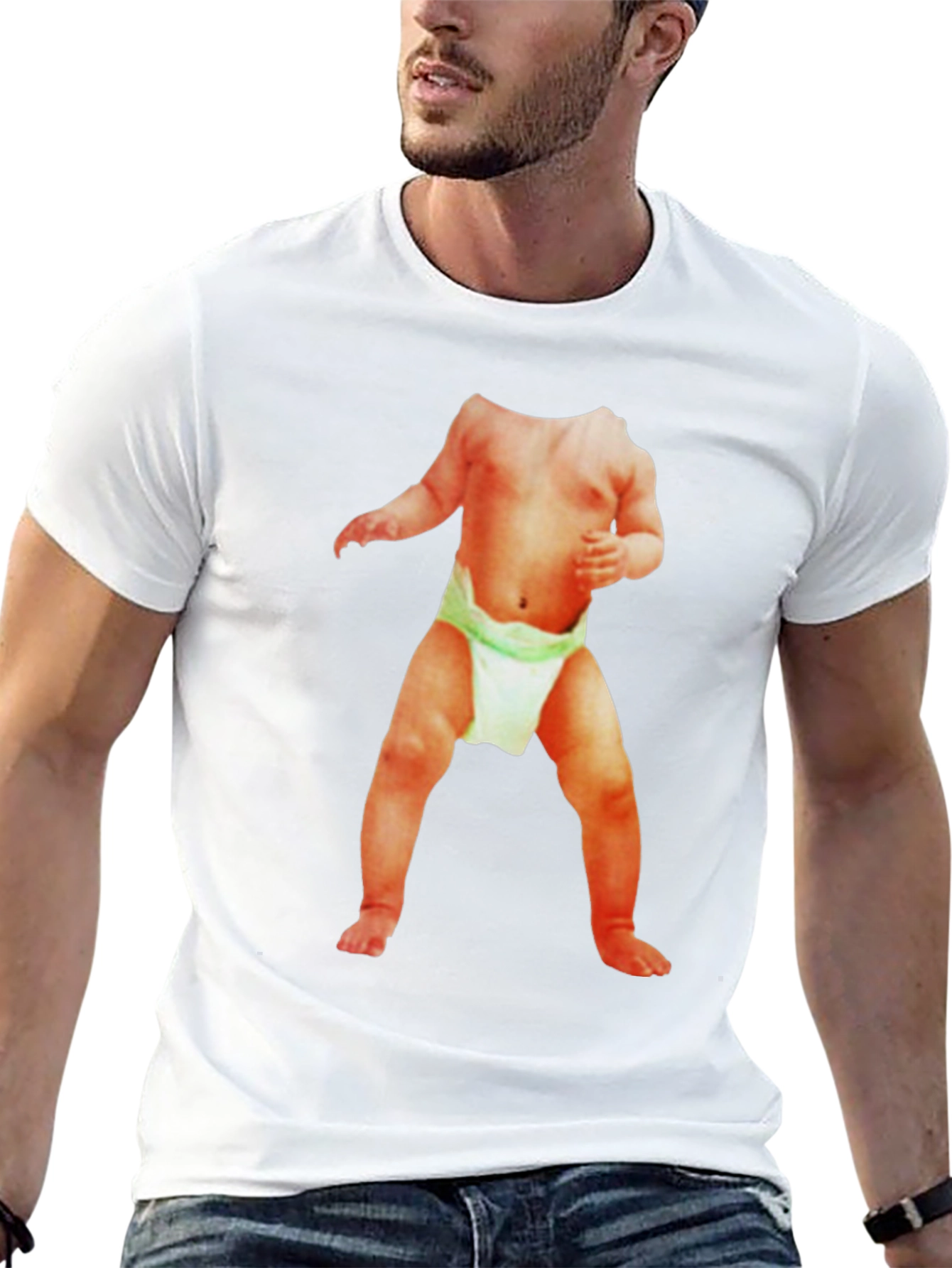 Funny Baby Body T-Shirt - Black