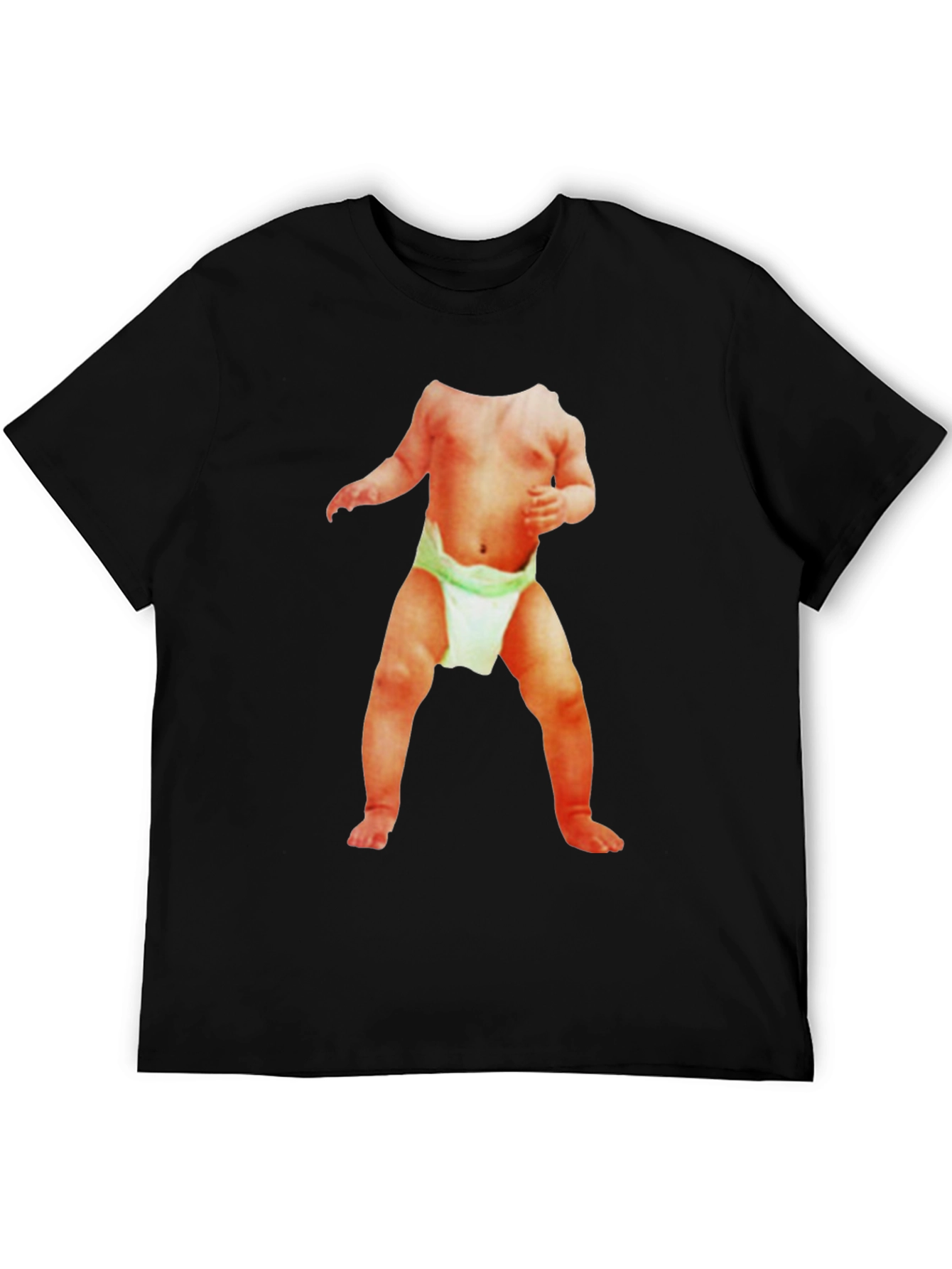 Funny Baby Body T-Shirt - Black