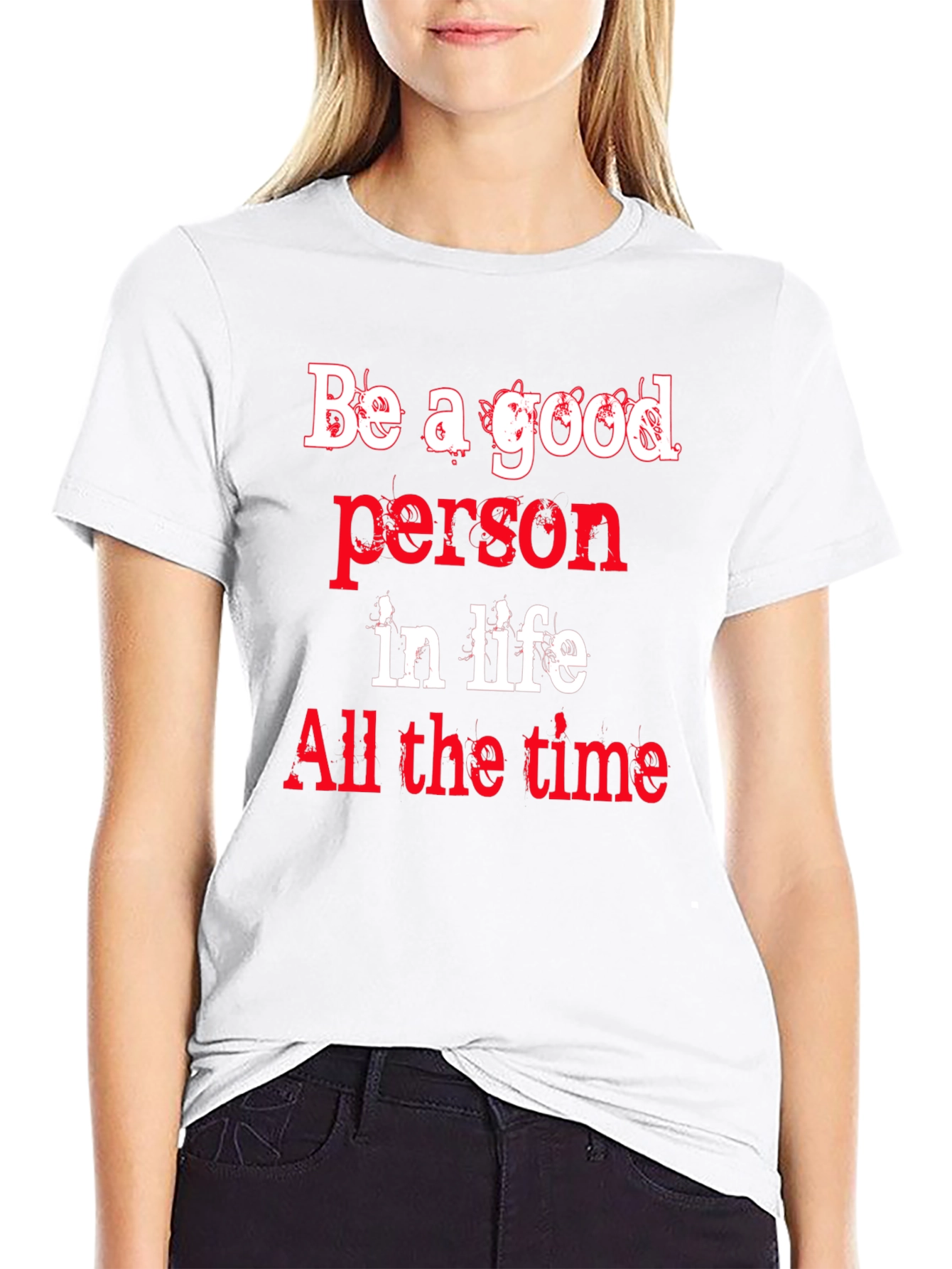 Be a Good Person Graphic Tee - Black