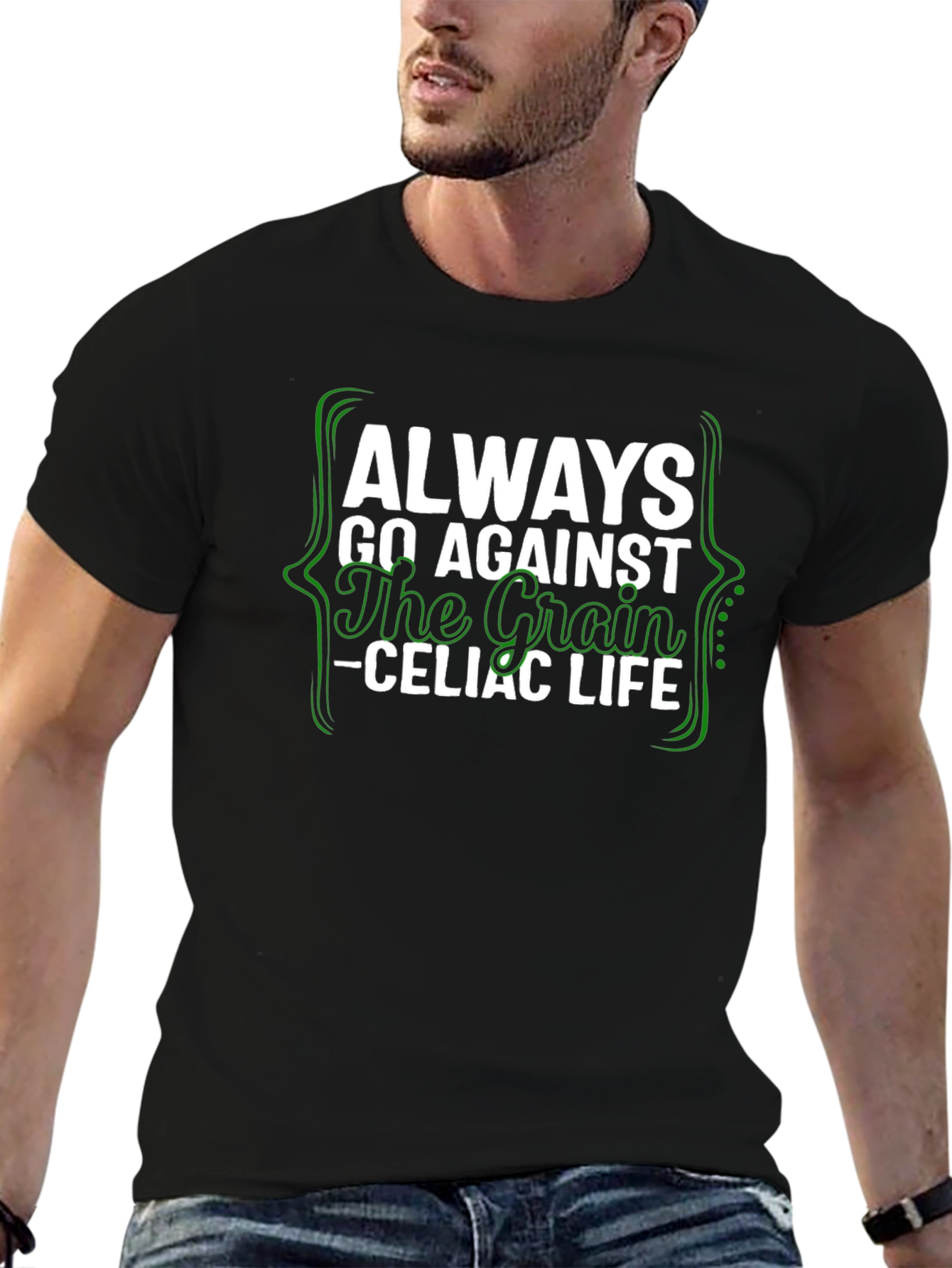 Always Go Against the Grain Celiac Life Tee