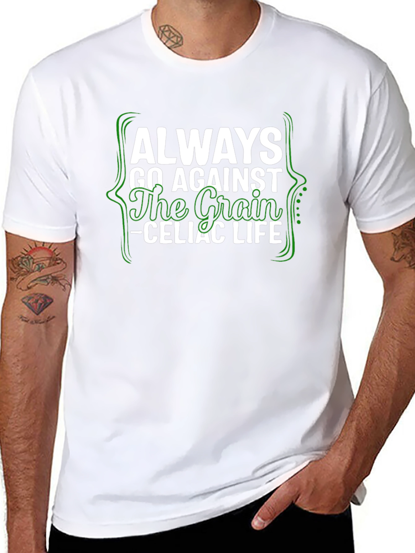 Always Go Against the Grain Celiac Life Tee
