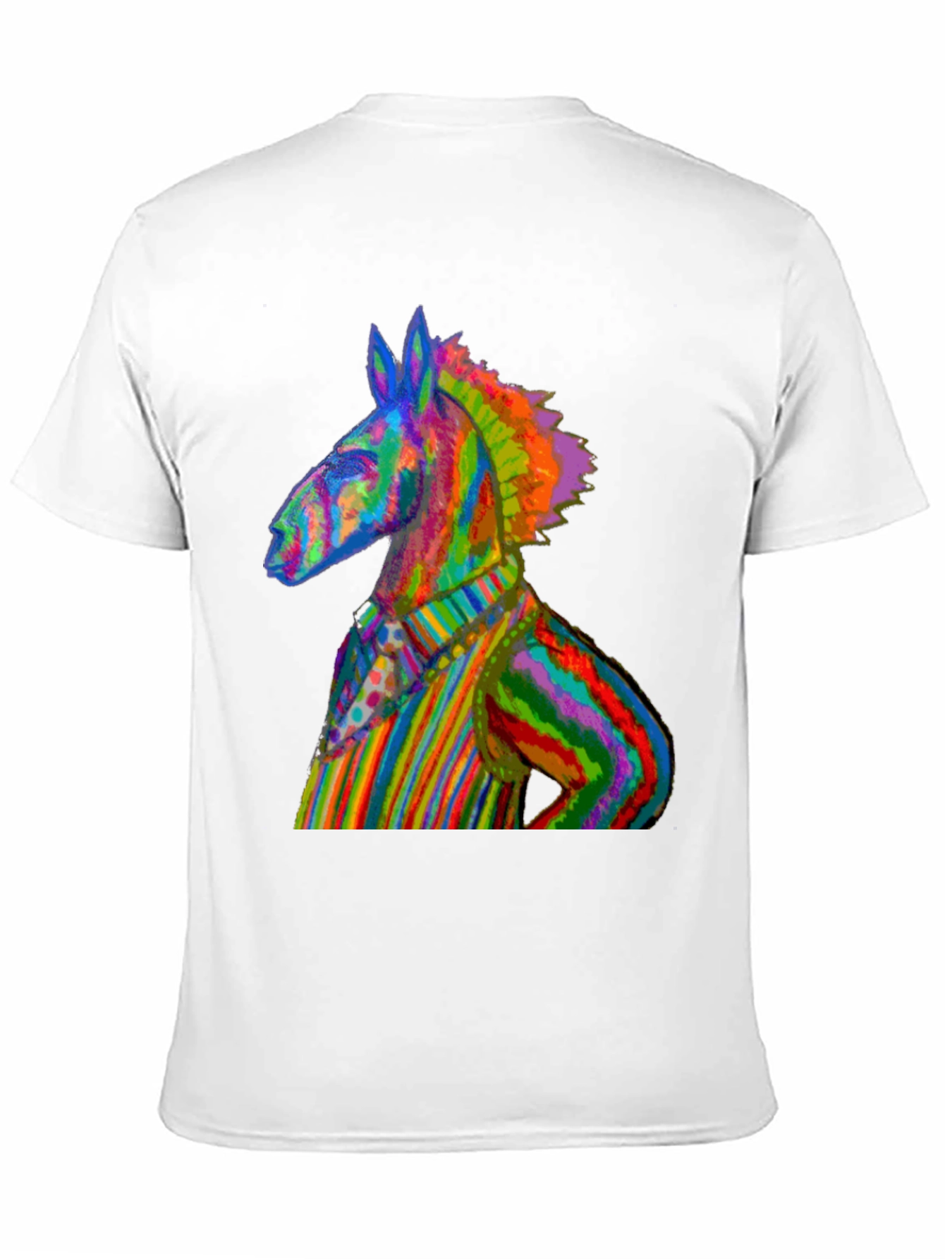 Rainbow Donkey Tee - Unique Graphic T-Shirt