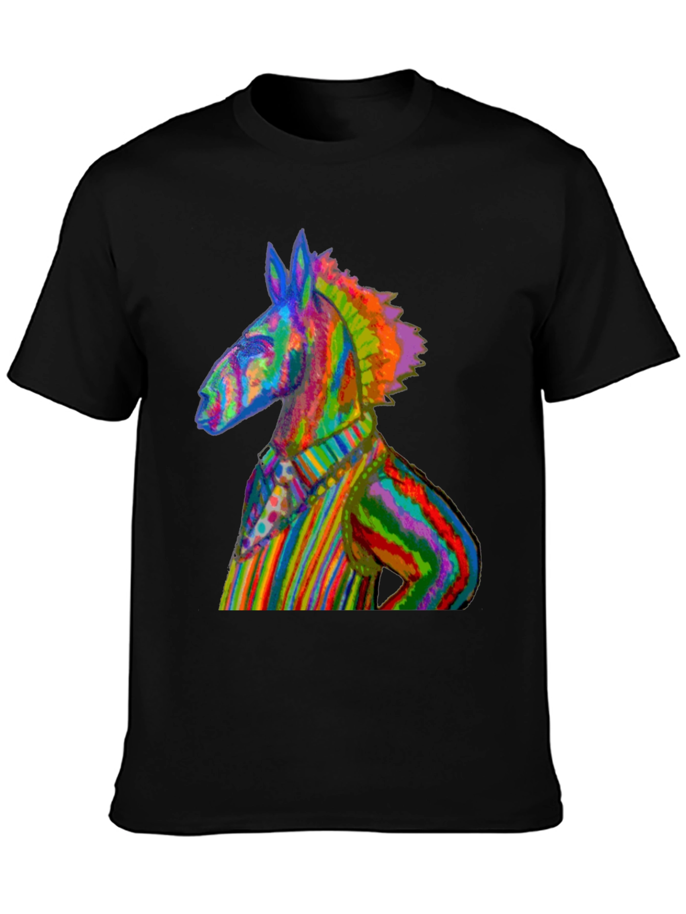 Rainbow Donkey Tee - Unique Graphic T-Shirt