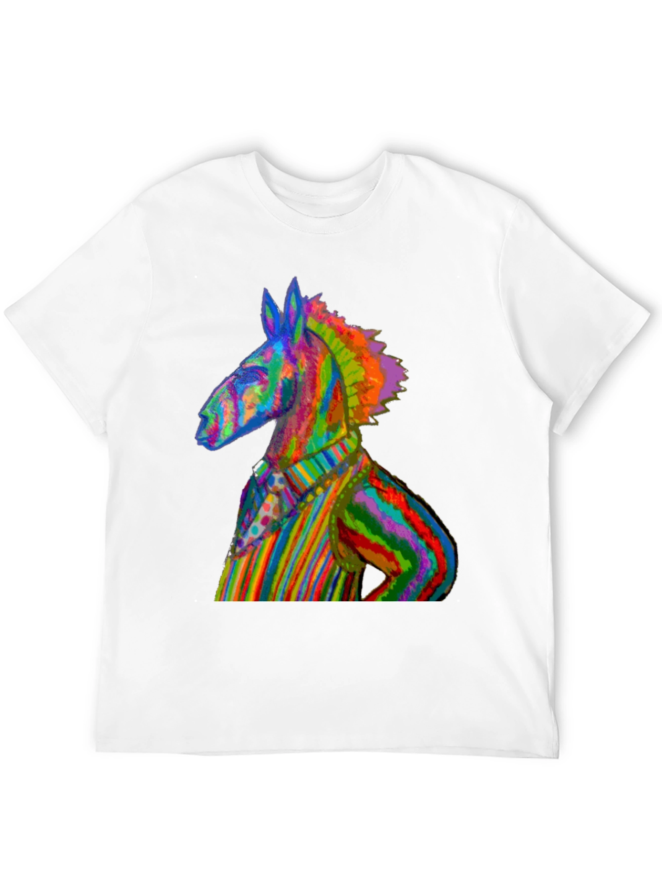 Rainbow Donkey Tee - Unique Graphic T-Shirt