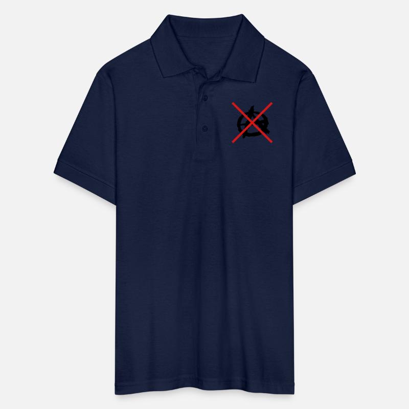 No anarchy symbol logo