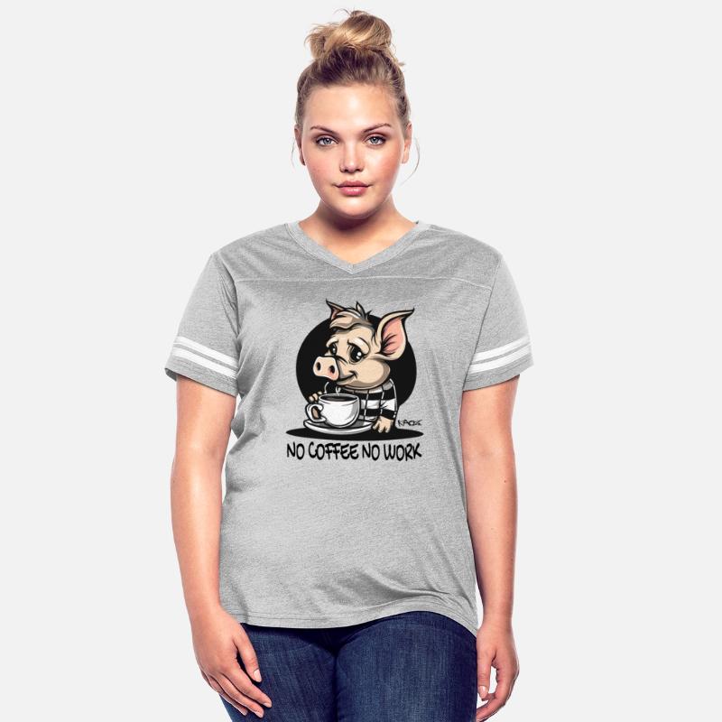 No coffee, no work: Funny worker pig