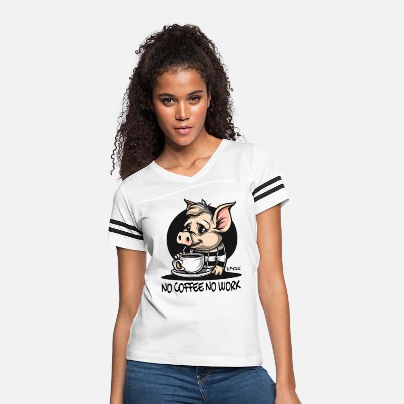 No coffee, no work: Funny worker pig
