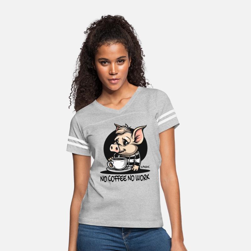 No coffee, no work: Funny worker pig