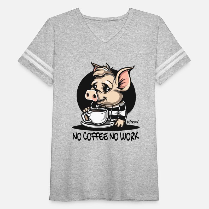 No coffee, no work: Funny worker pig