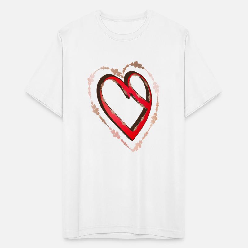 nostalgic red calligraphy heart