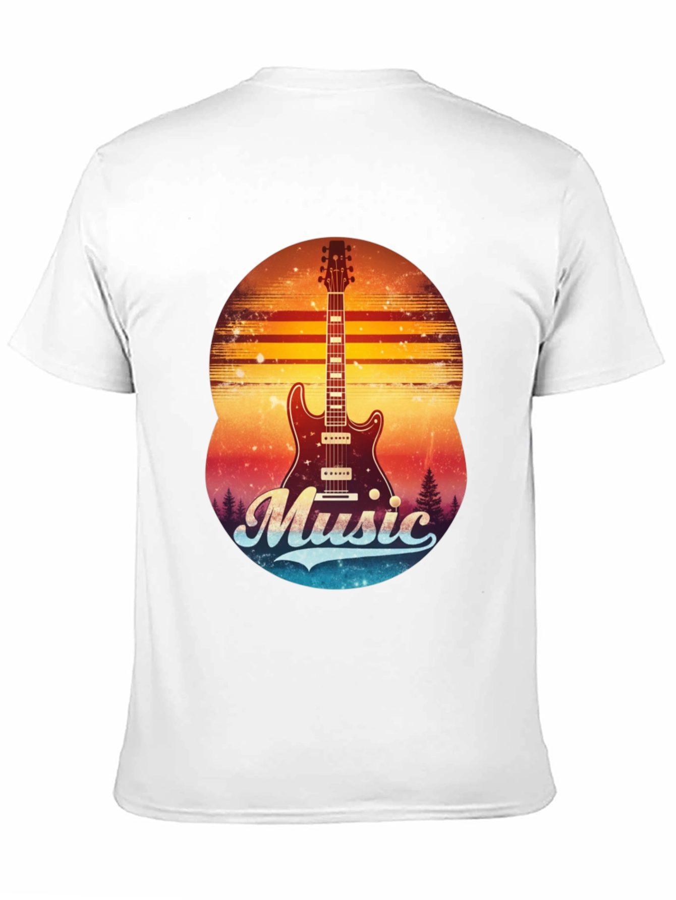 Retro Guitar Music T-Shirt
