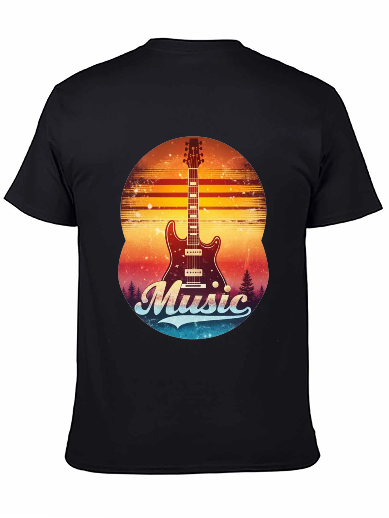 Retro Guitar Music T-Shirt