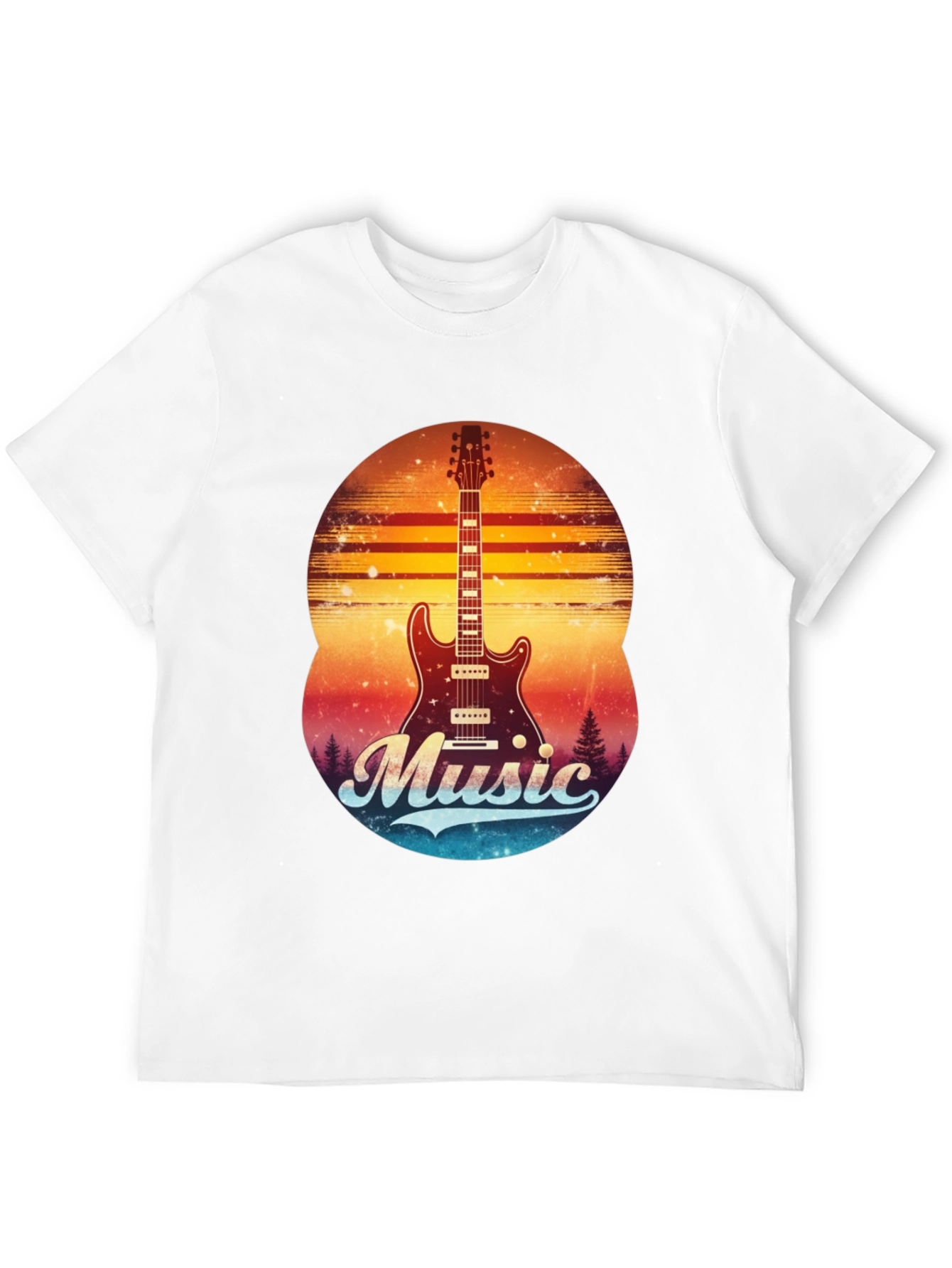 Retro Guitar Music T-Shirt