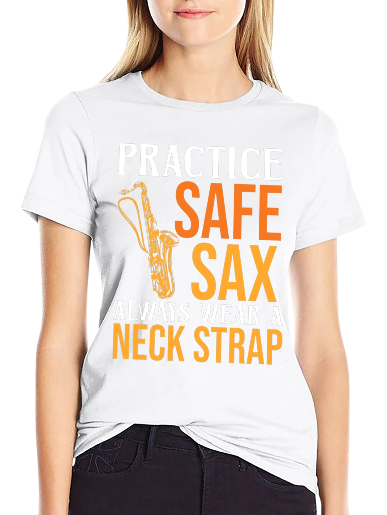 Practice Safe Sax T-Shirt - Musician Apparel