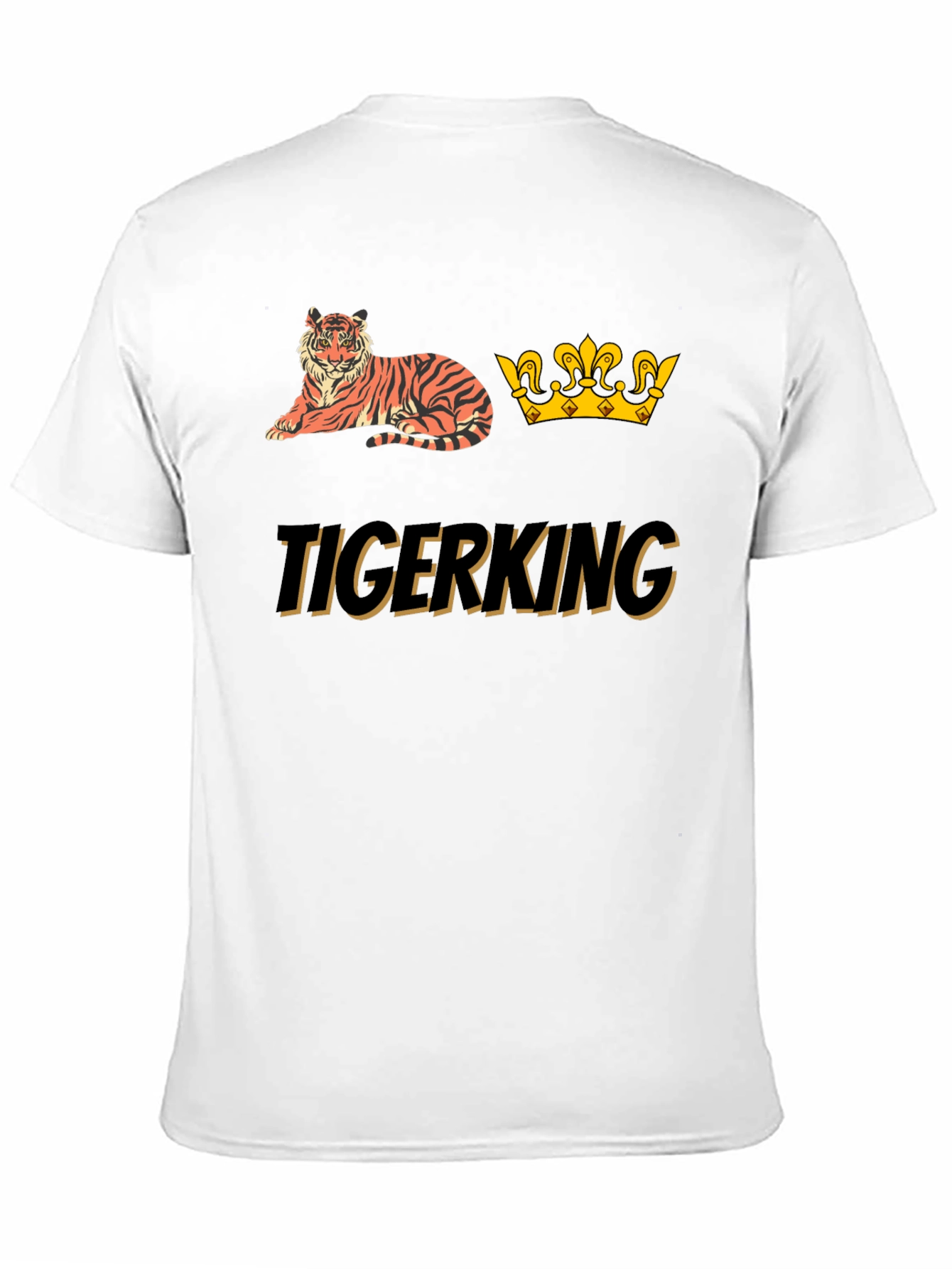 Tiger King Graphic Tee - Black Cotton