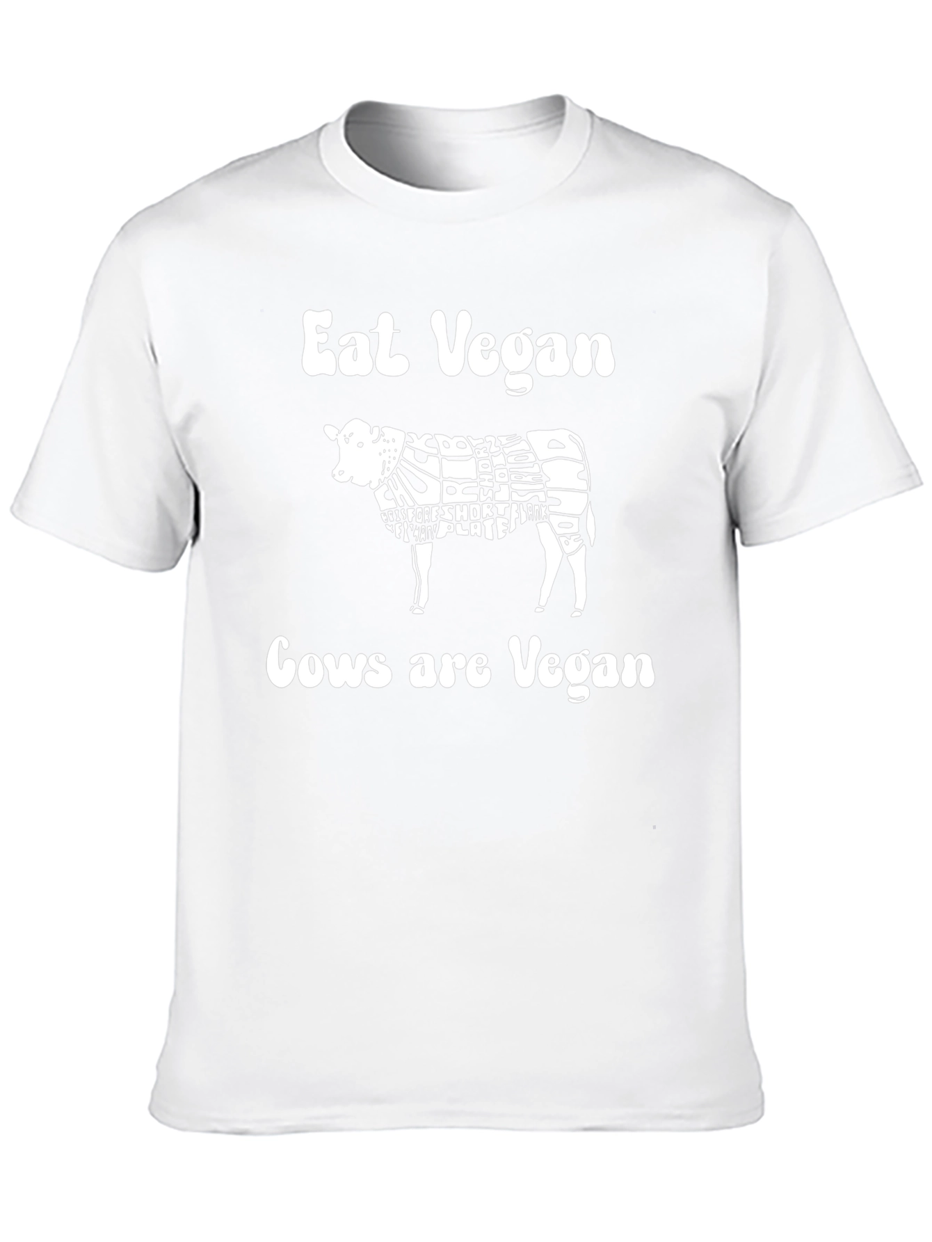 Eat Vegan Cows are Vegan T-Shirt Black
