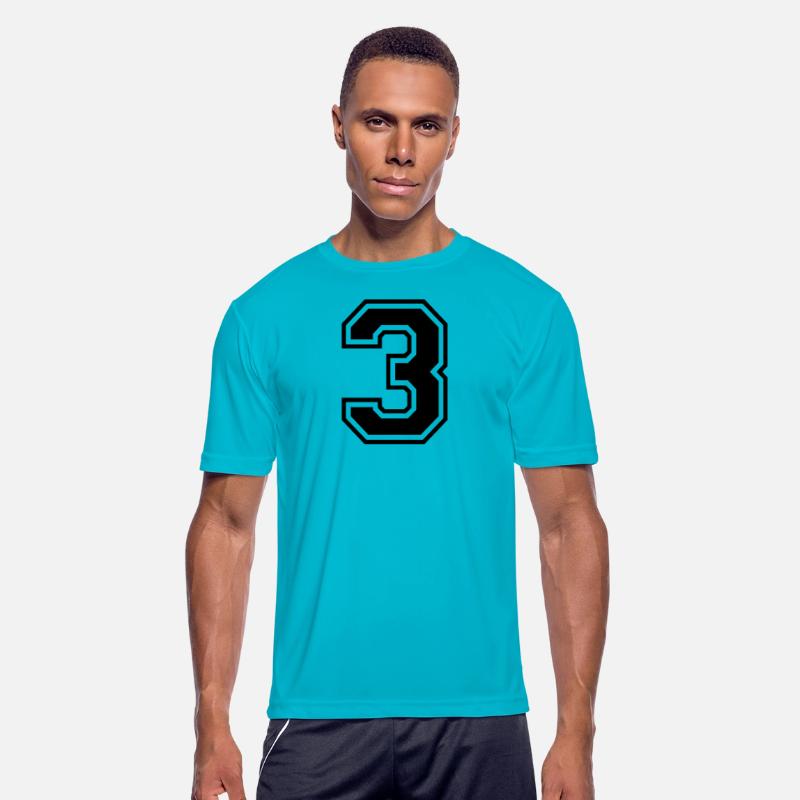 Number 3 three college style counting gift