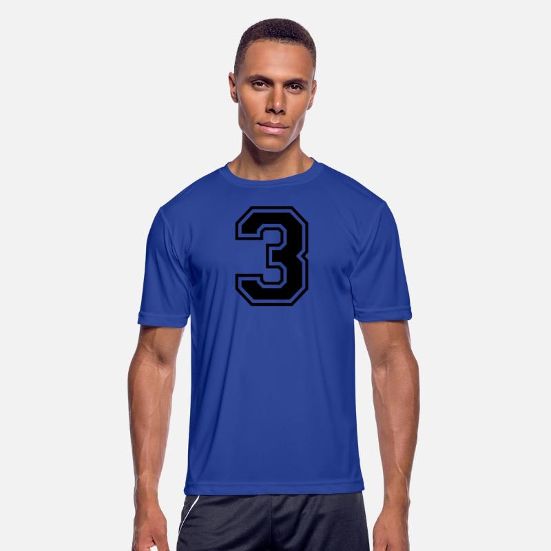 Number 3 three college style counting gift