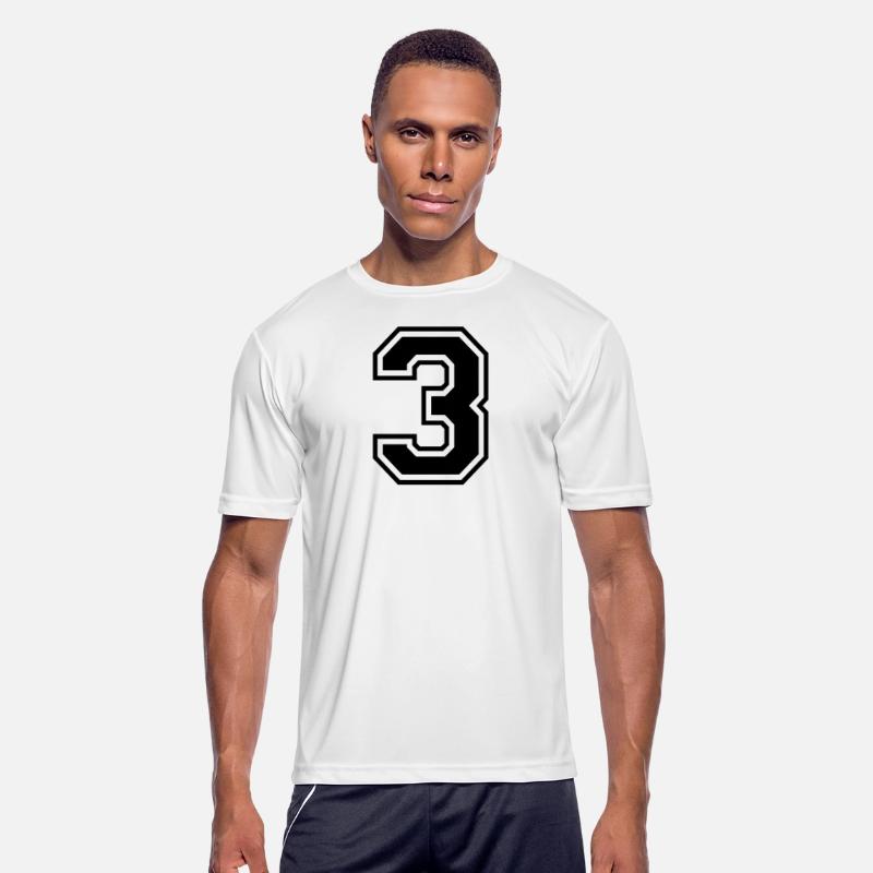 Number 3 three college style counting gift