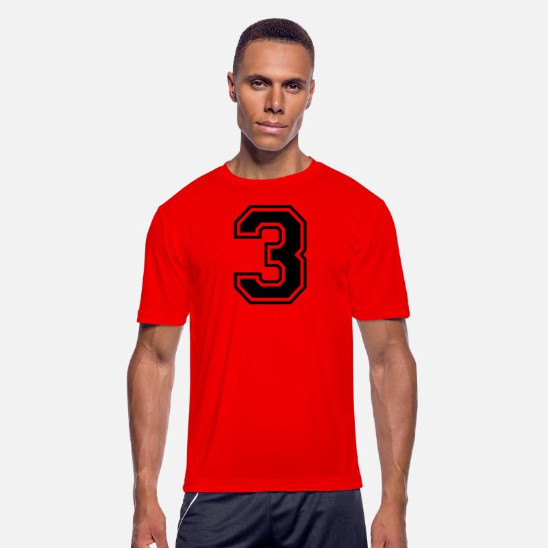 Number 3 three college style counting gift