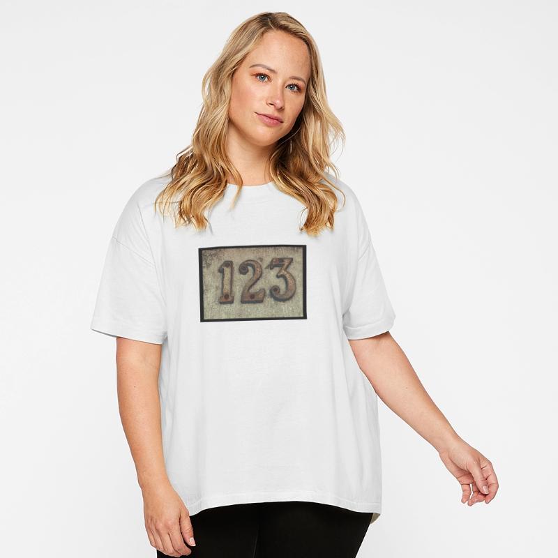 Numerical expression 123 with a black frame.
