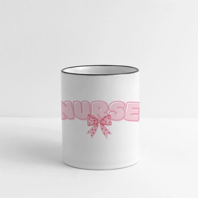Nurse T Shirt with pink Bow Design