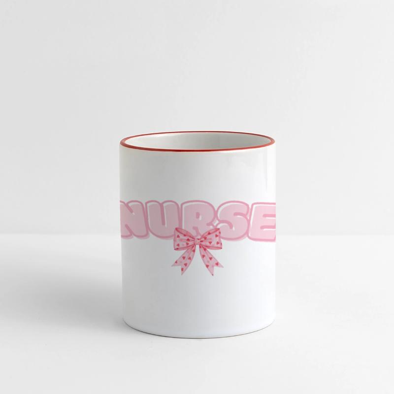 Nurse T Shirt with pink Bow Design