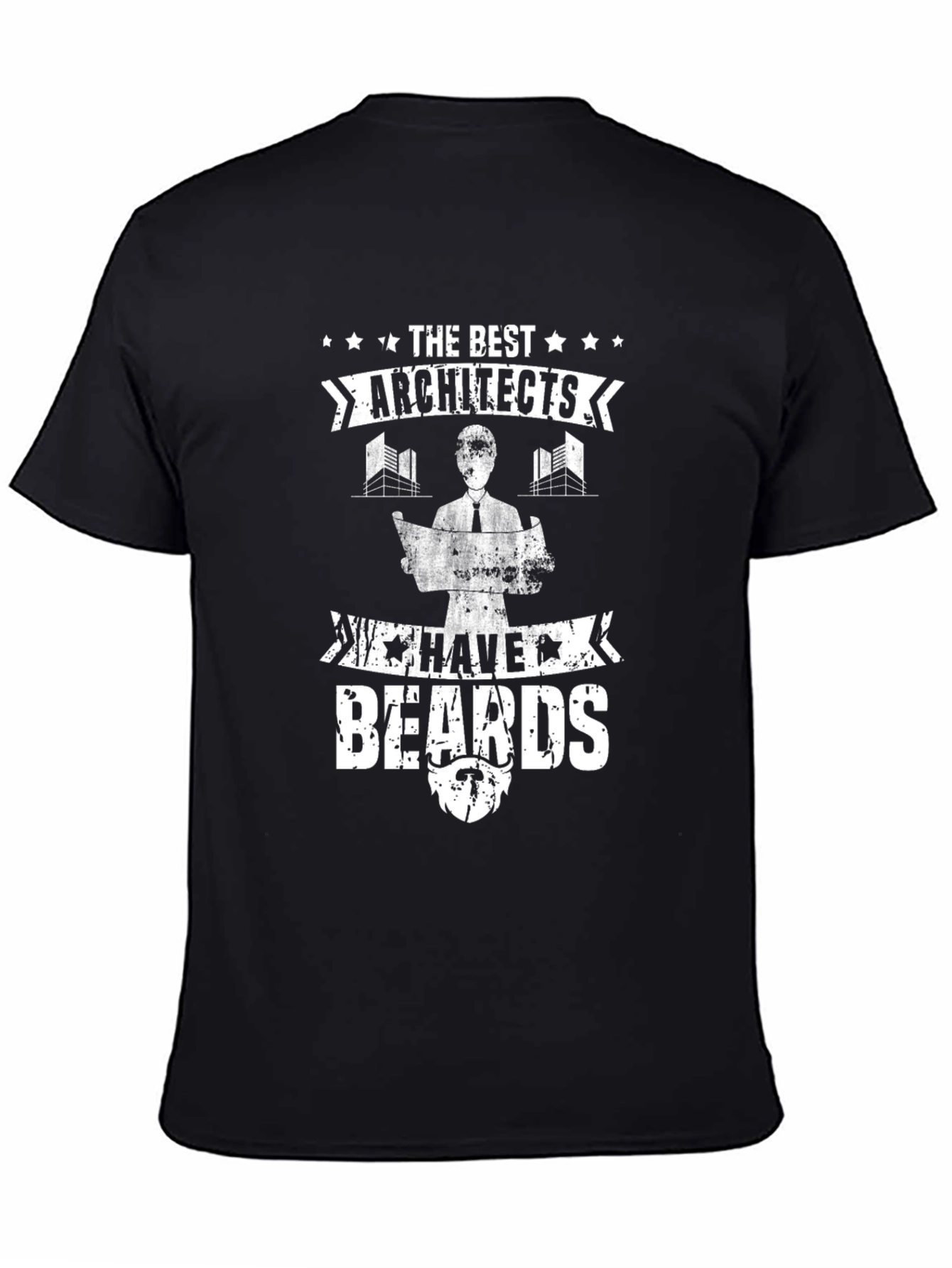 Architects with Beards Graphic T-Shirt - Black