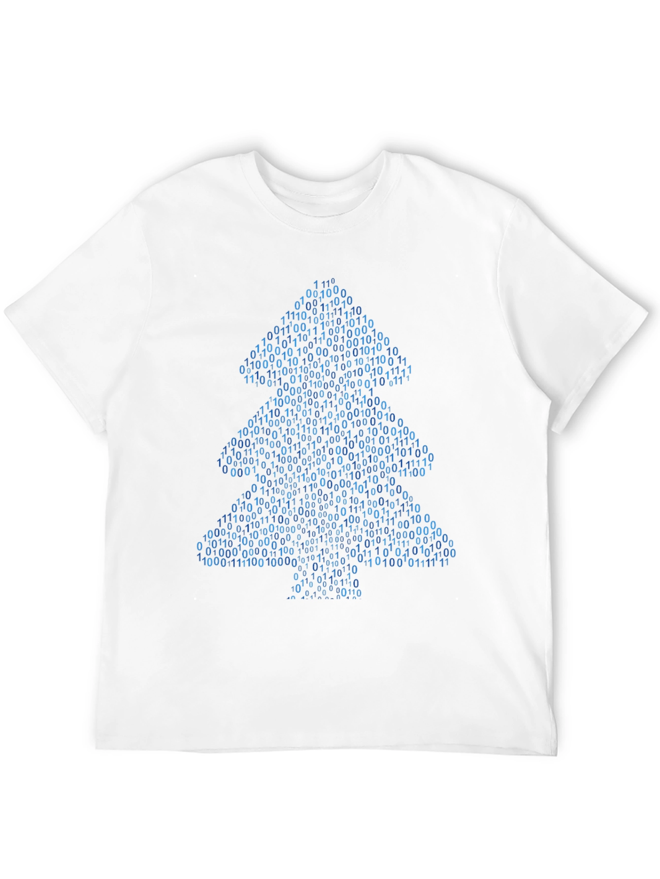 Binary Christmas Tree T-Shirt - Coder Holiday Apparel