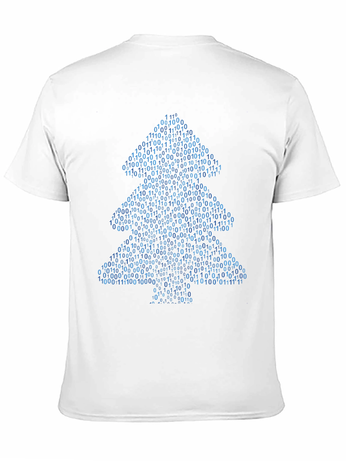 Binary Christmas Tree T-Shirt - Coder Holiday Apparel