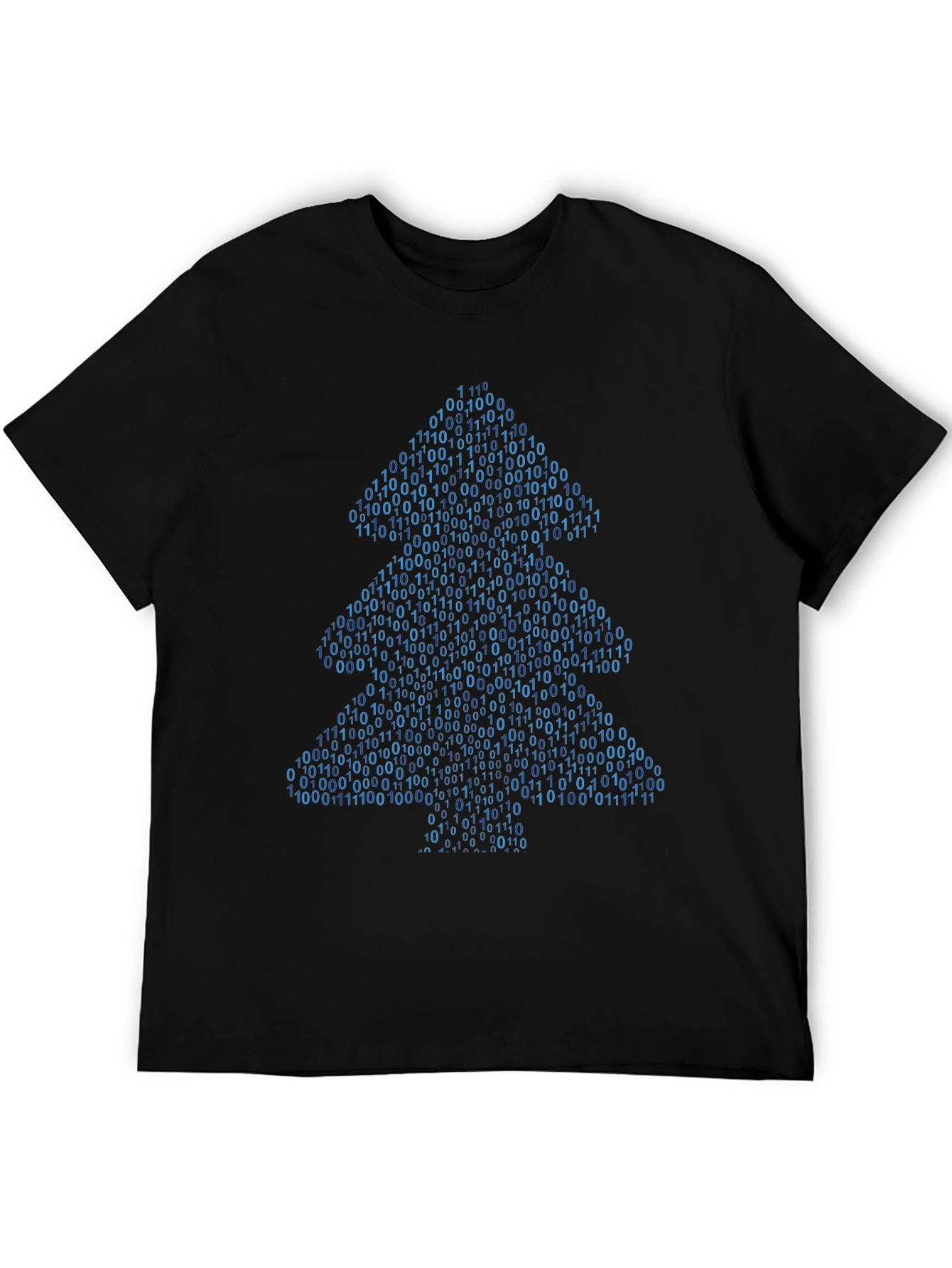 Binary Christmas Tree T-Shirt - Coder Holiday Apparel