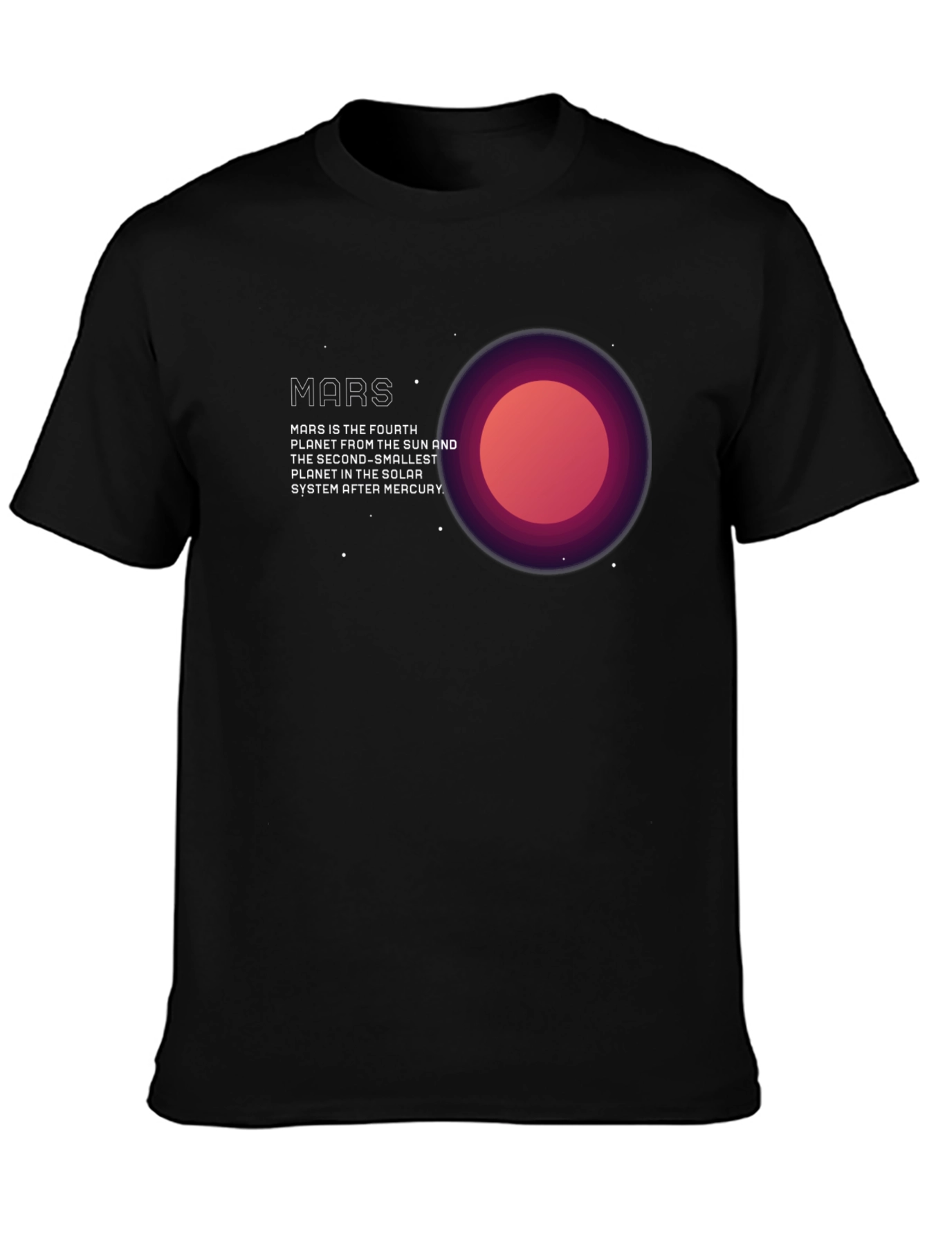 Mars Planet Graphic T-Shirt