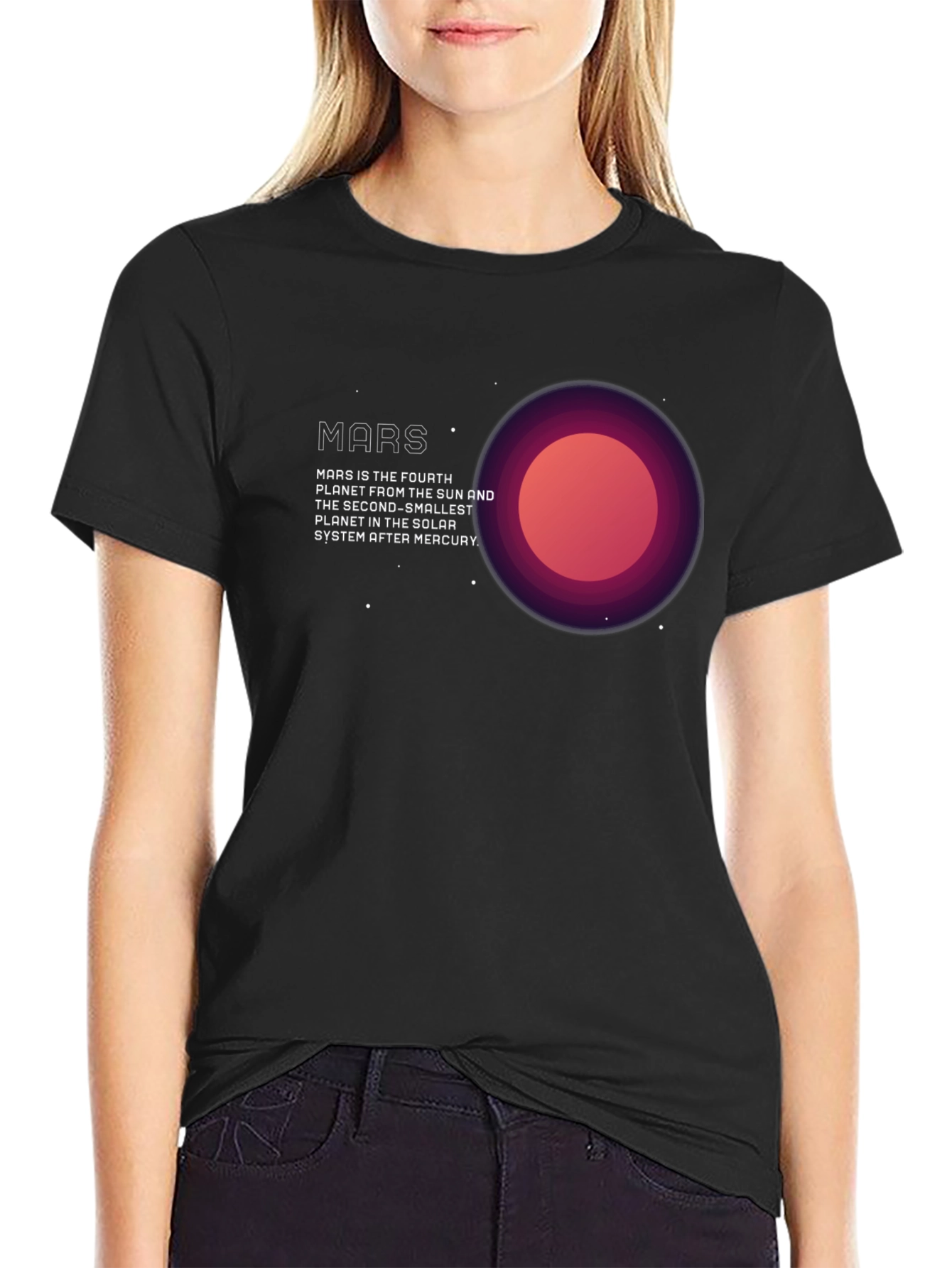 Mars Planet Graphic T-Shirt