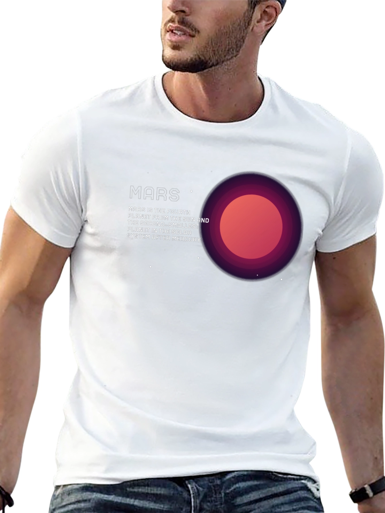 Mars Planet Graphic T-Shirt