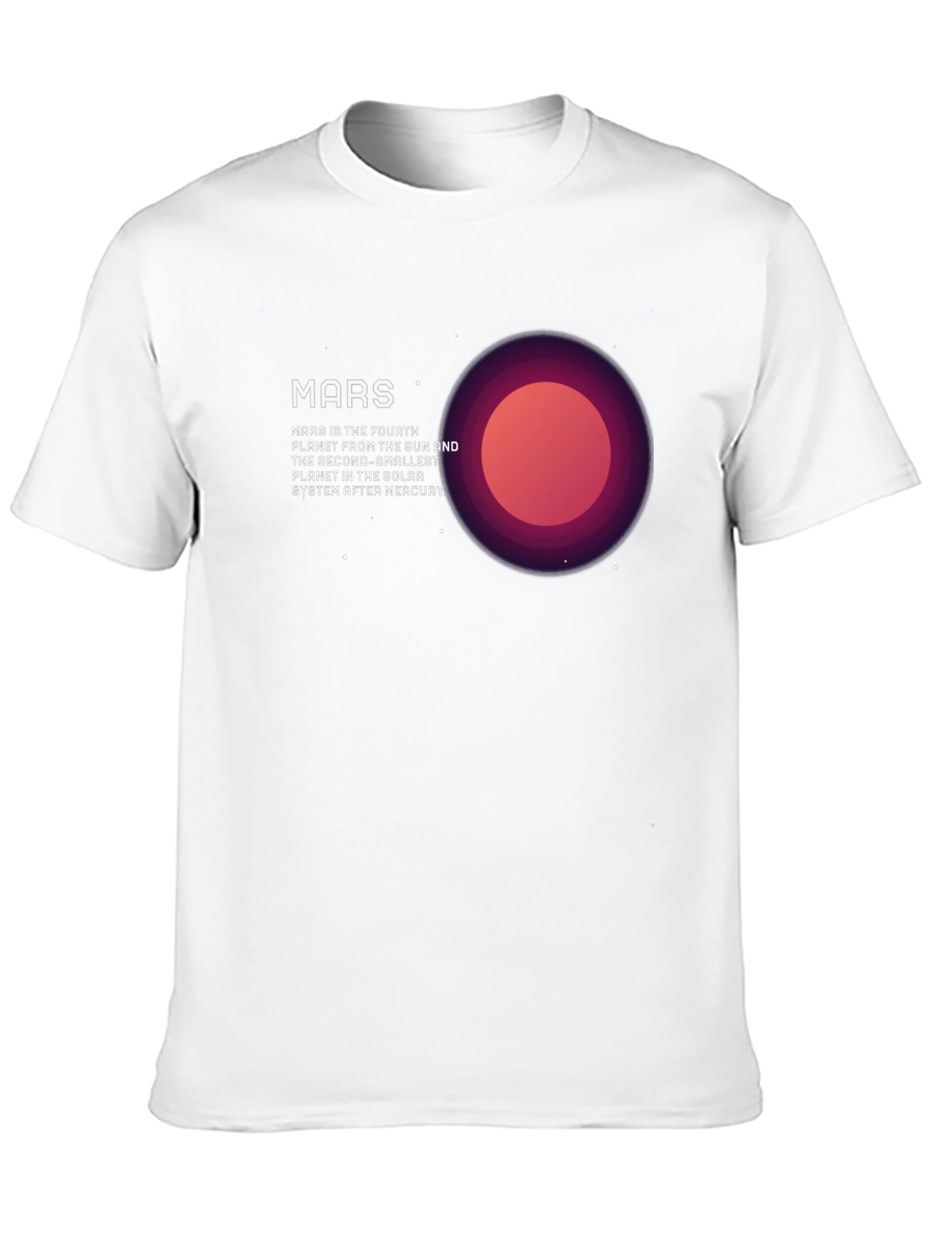 Mars Planet Graphic T-Shirt