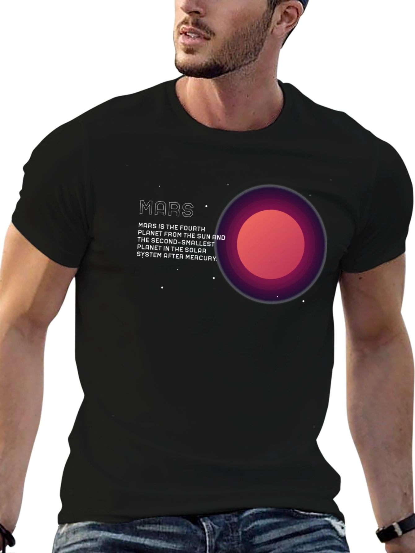 Mars Planet Graphic T-Shirt