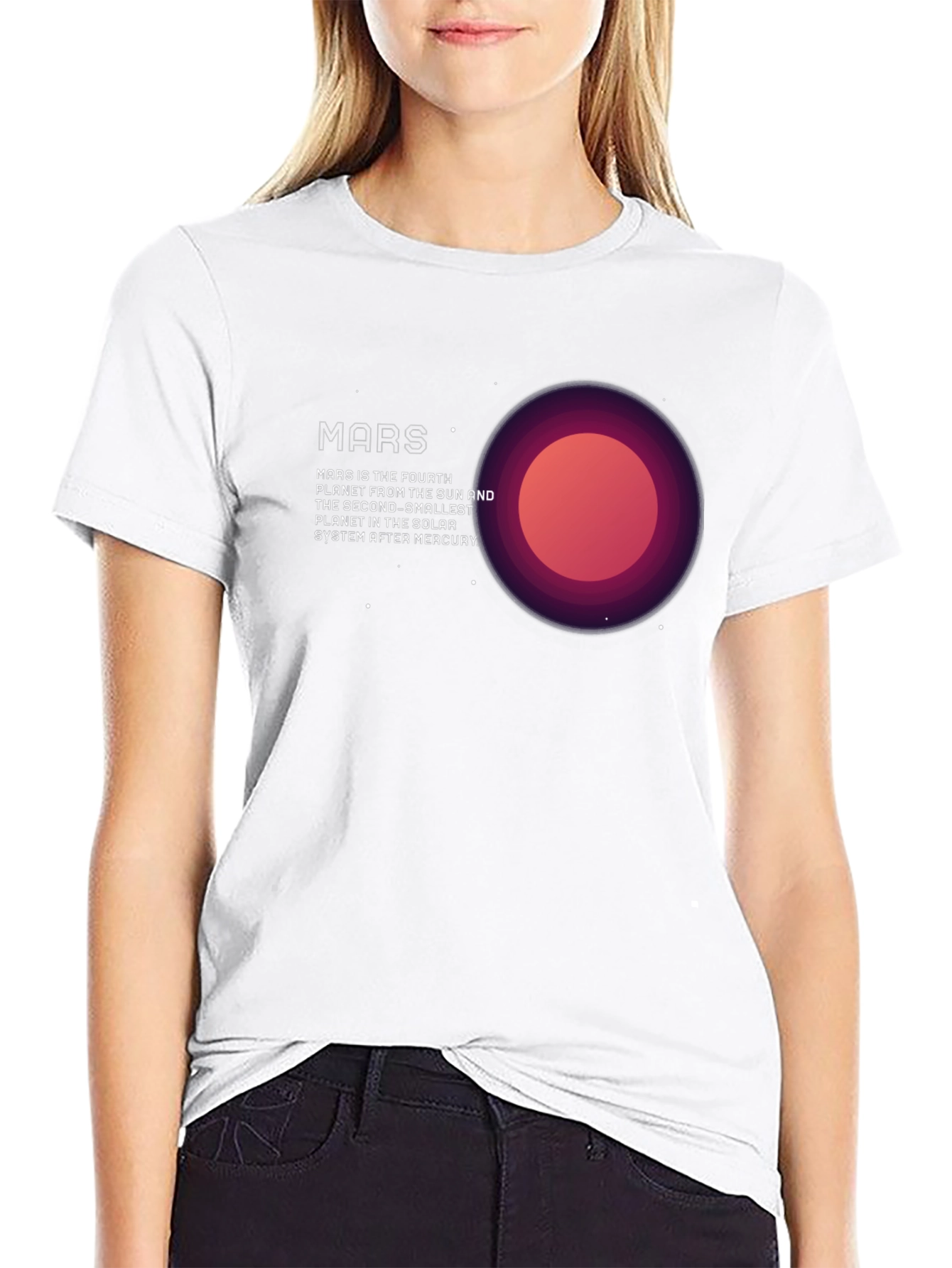 Mars Planet Graphic T-Shirt