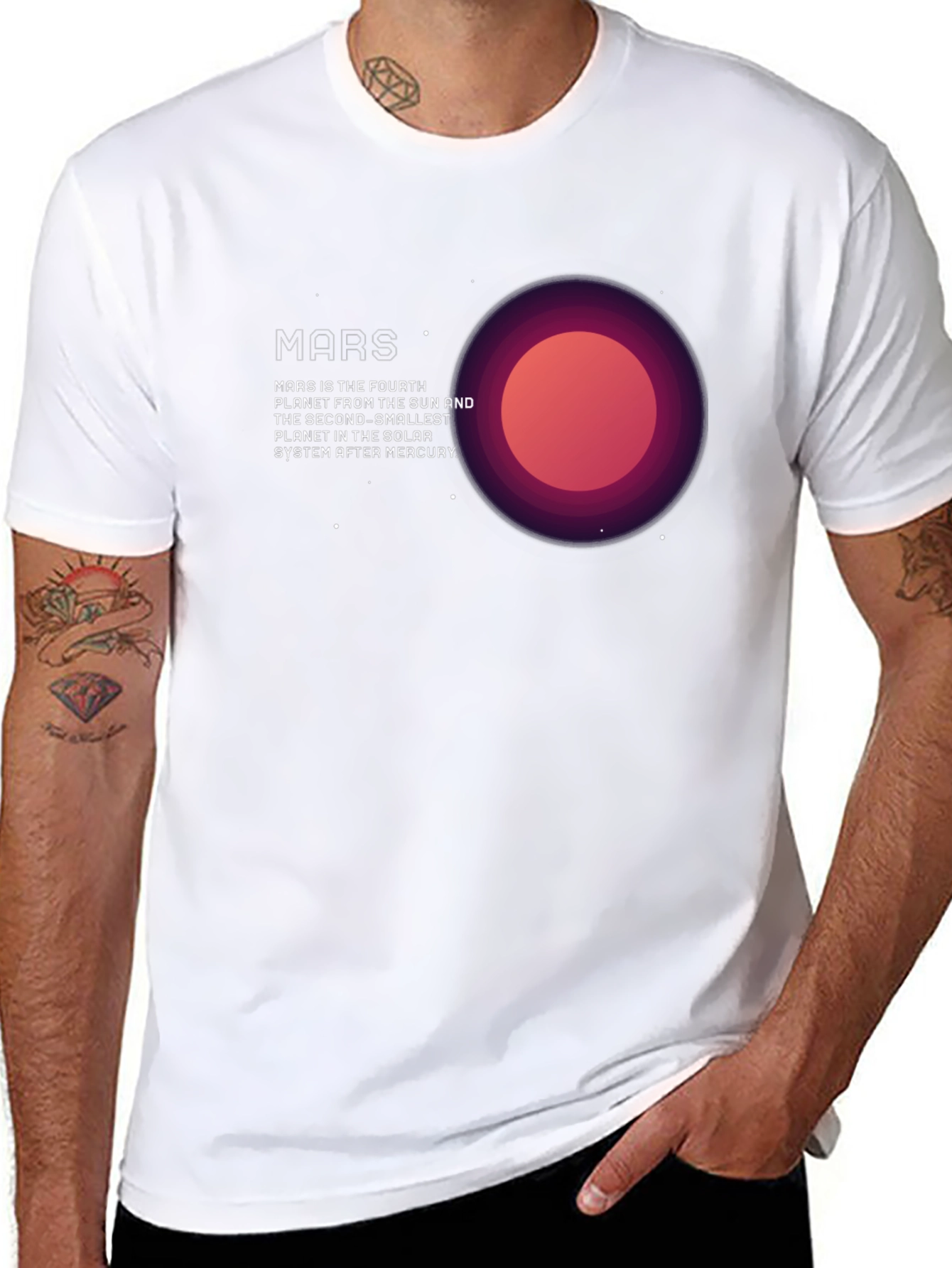 Mars Planet Graphic T-Shirt