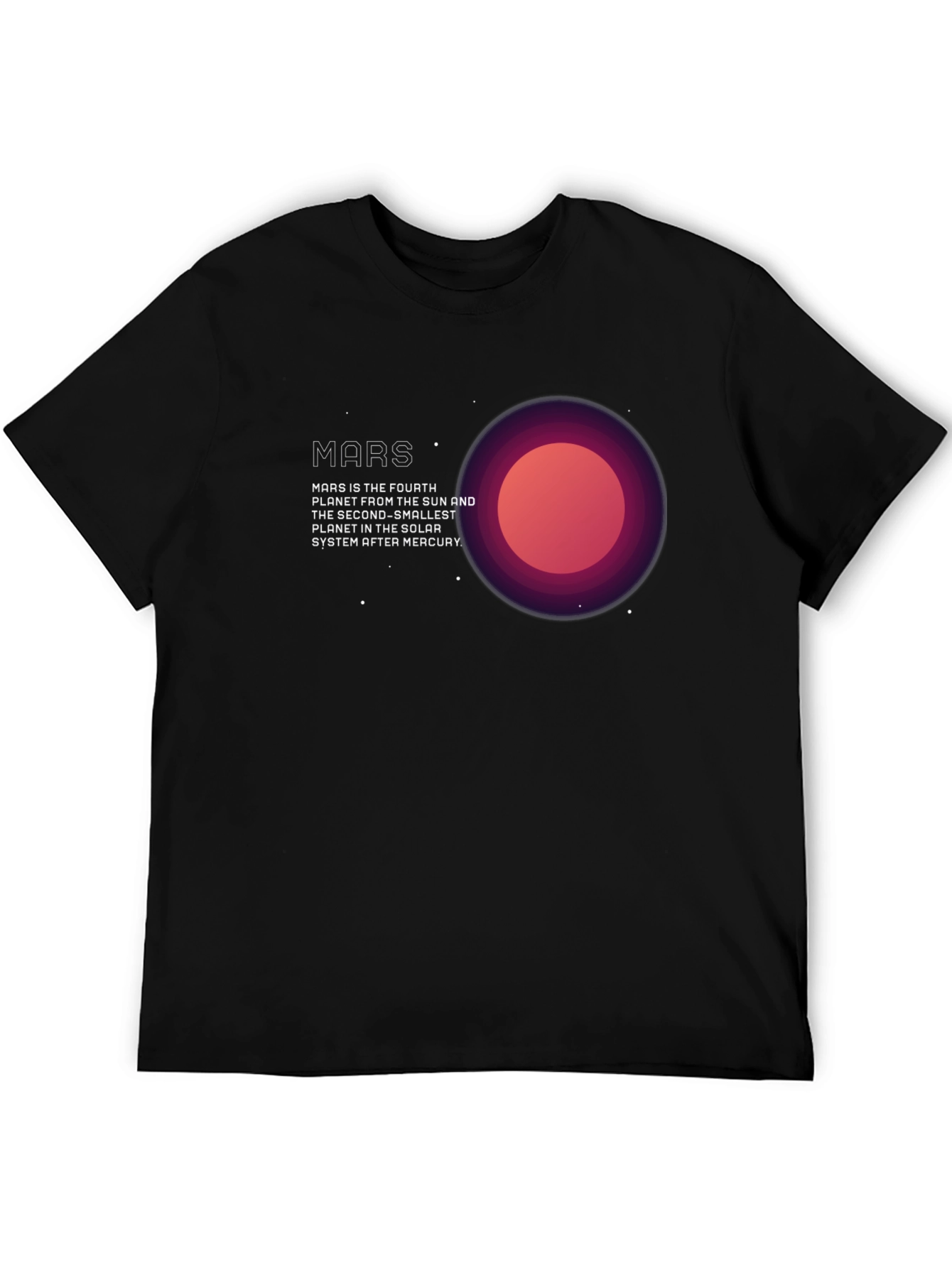 Mars Planet Graphic T-Shirt