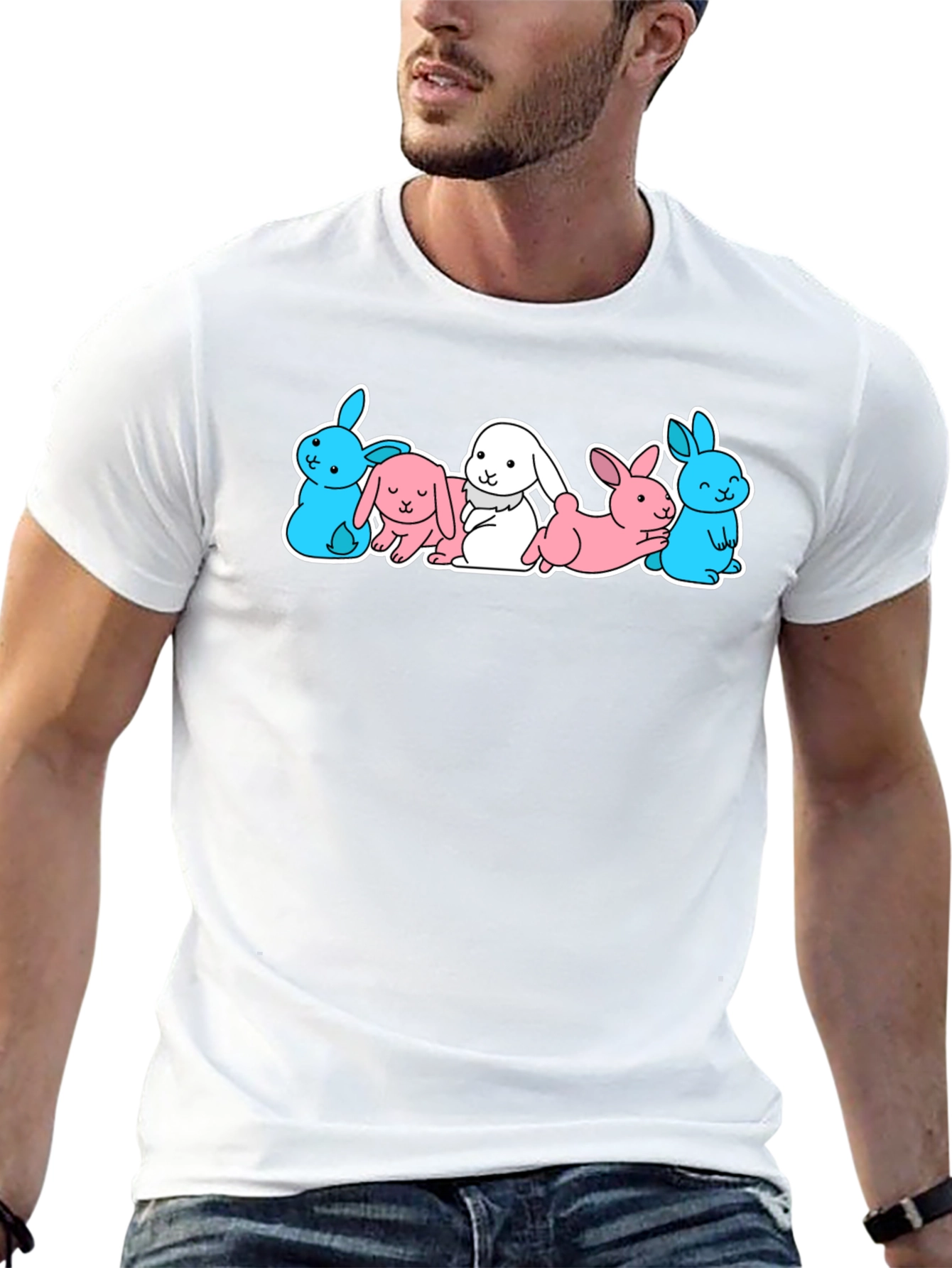Cute Bunny Rabbit Graphic T-Shirt