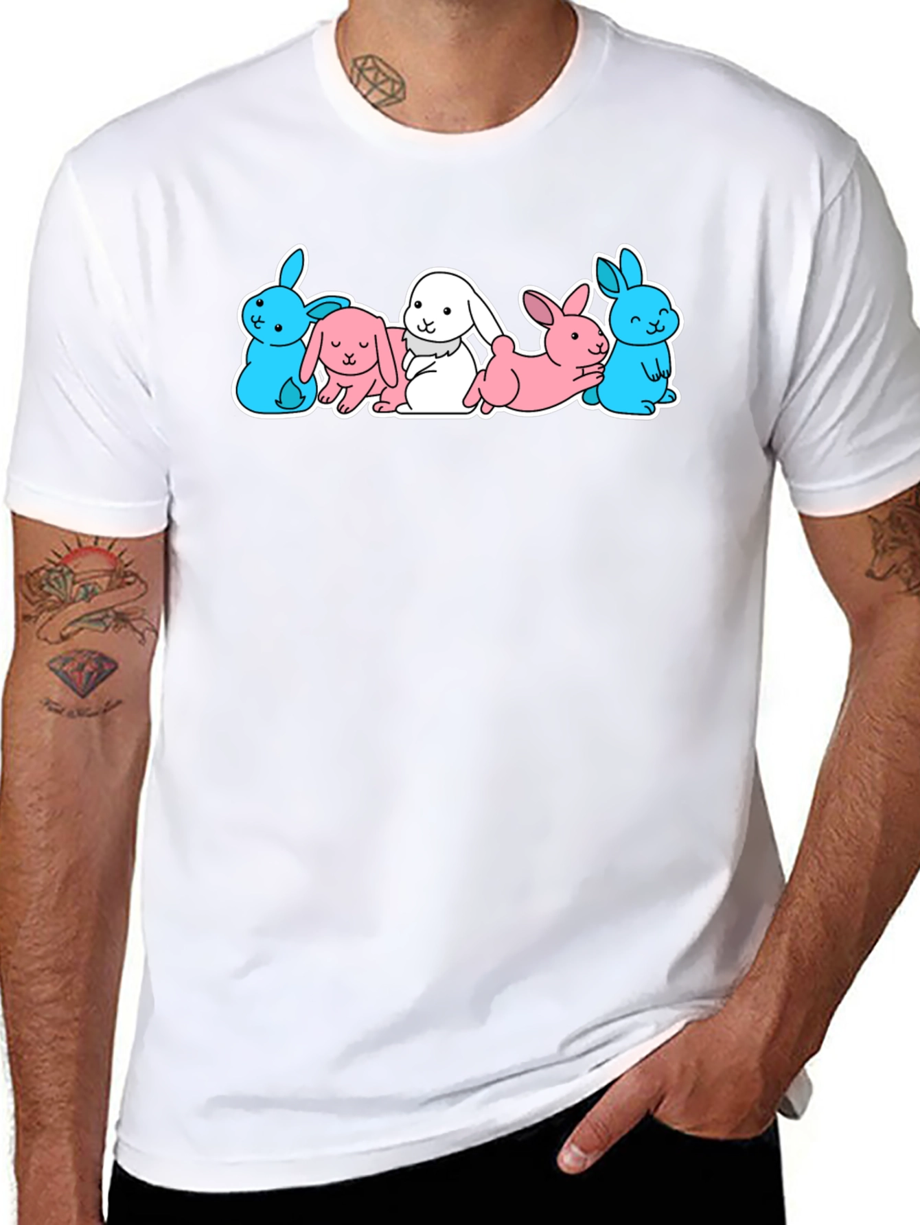 Cute Bunny Rabbit Graphic T-Shirt