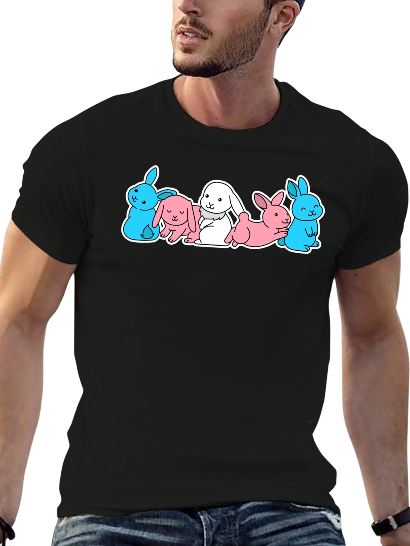 Cute Bunny Rabbit Graphic T-Shirt