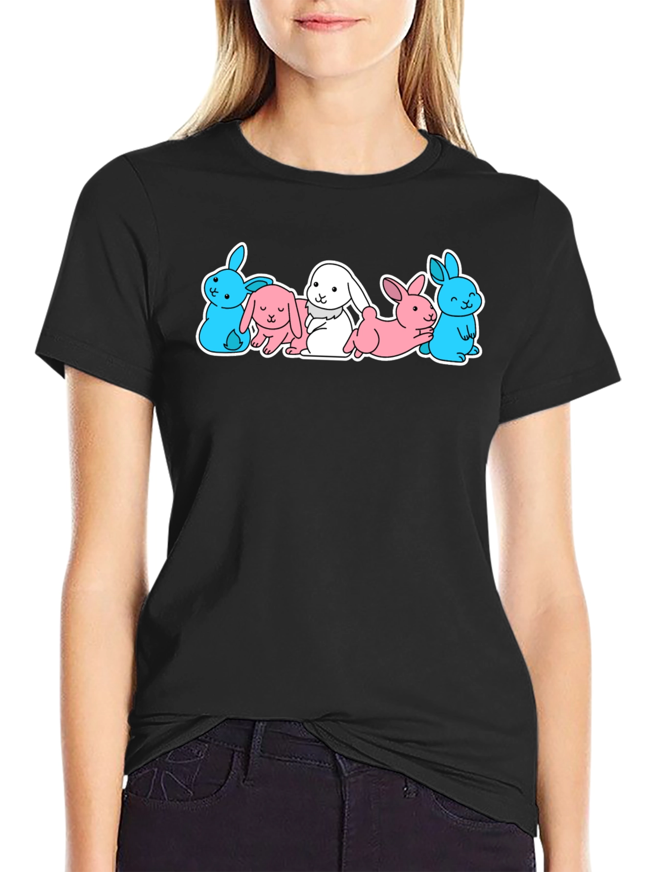 Cute Bunny Rabbit Graphic T-Shirt