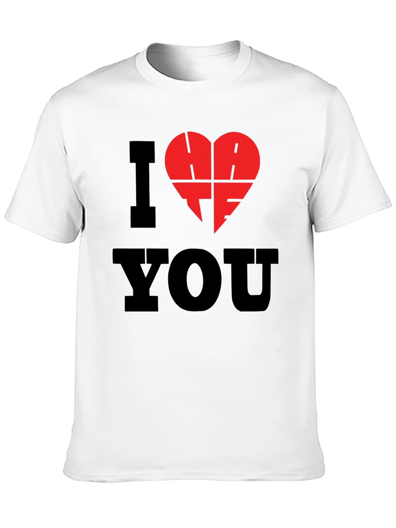 I Hate You T-Shirt - Black Graphic Tee