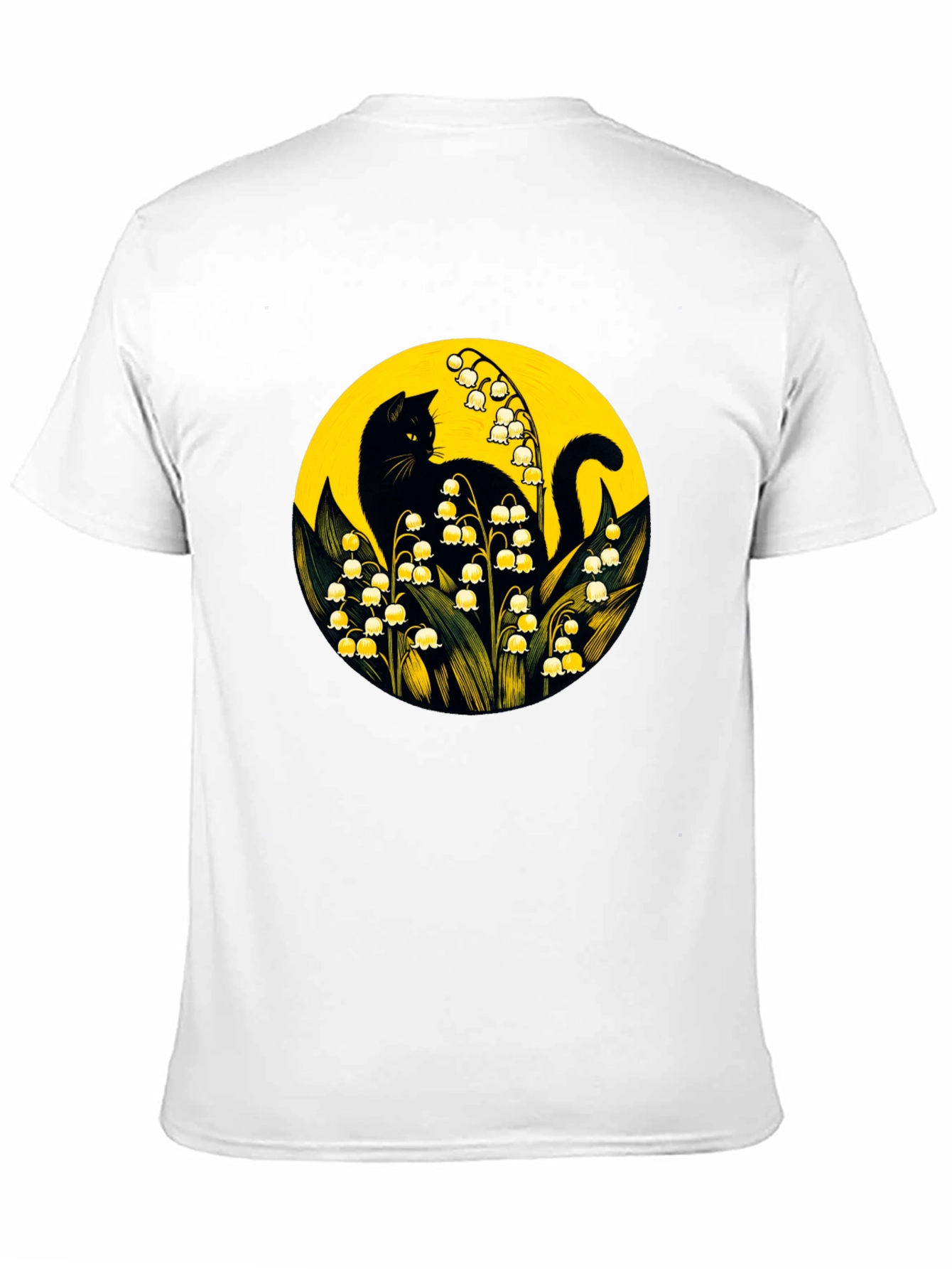 Black Cat & Lily of the Valley T-Shirt