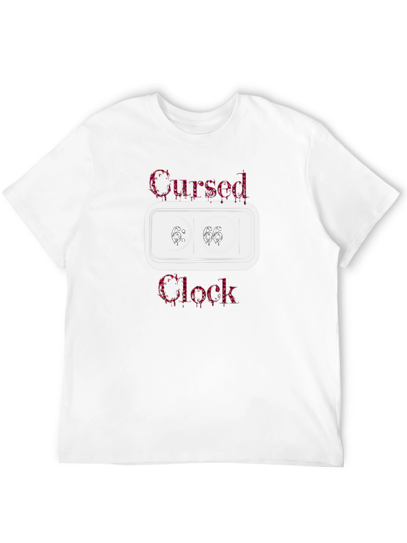Cursed Clock Graphic Tee - Unisex Black T-Shirt