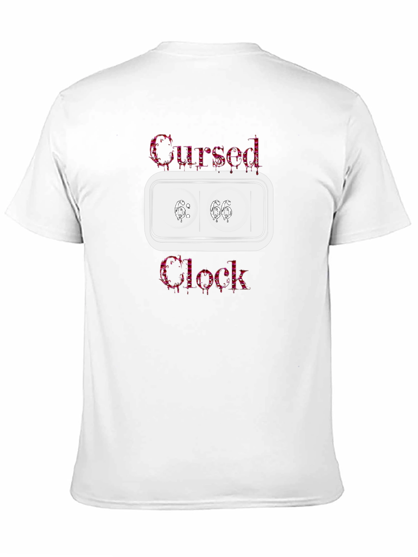 Cursed Clock Graphic Tee - Unisex Black T-Shirt