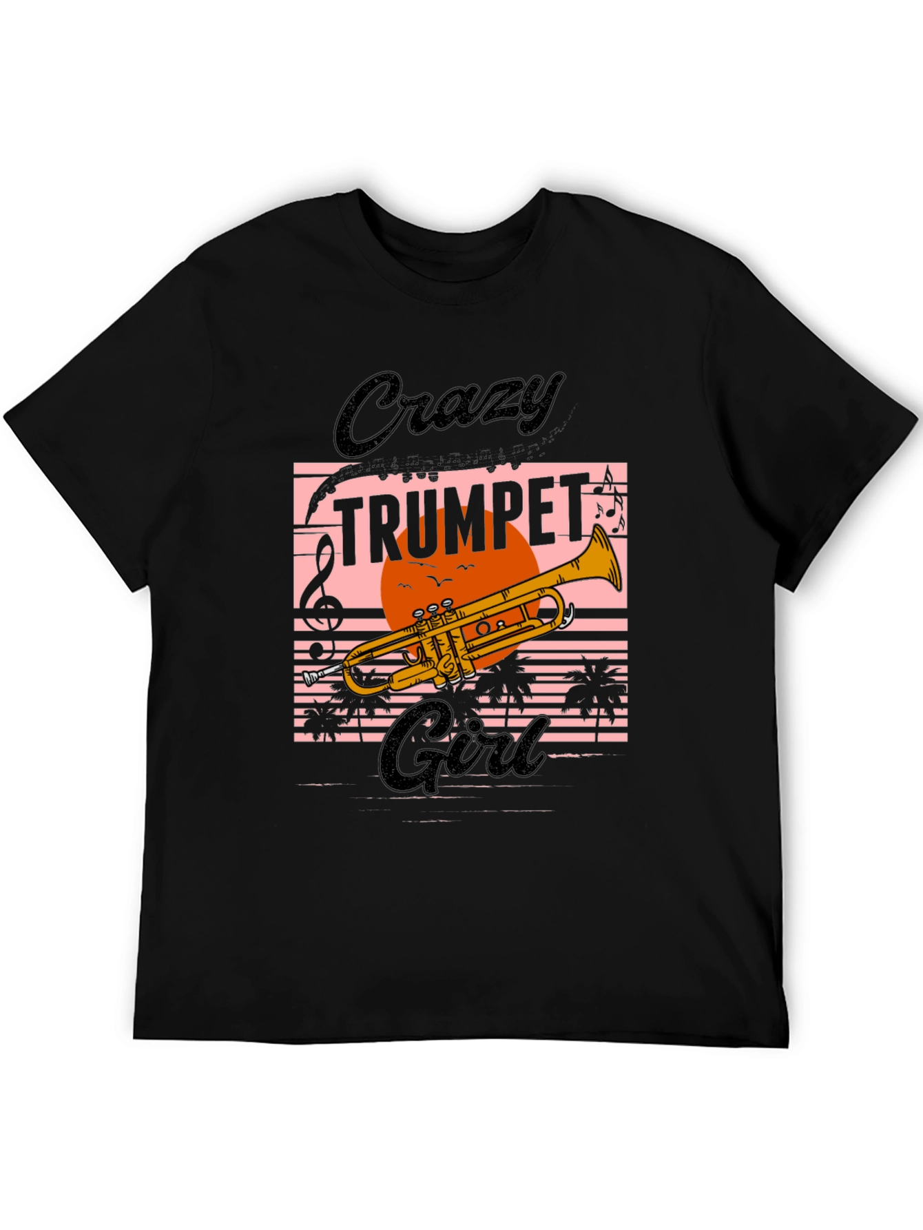 Crazy Trumpet Girl Graphic Tee