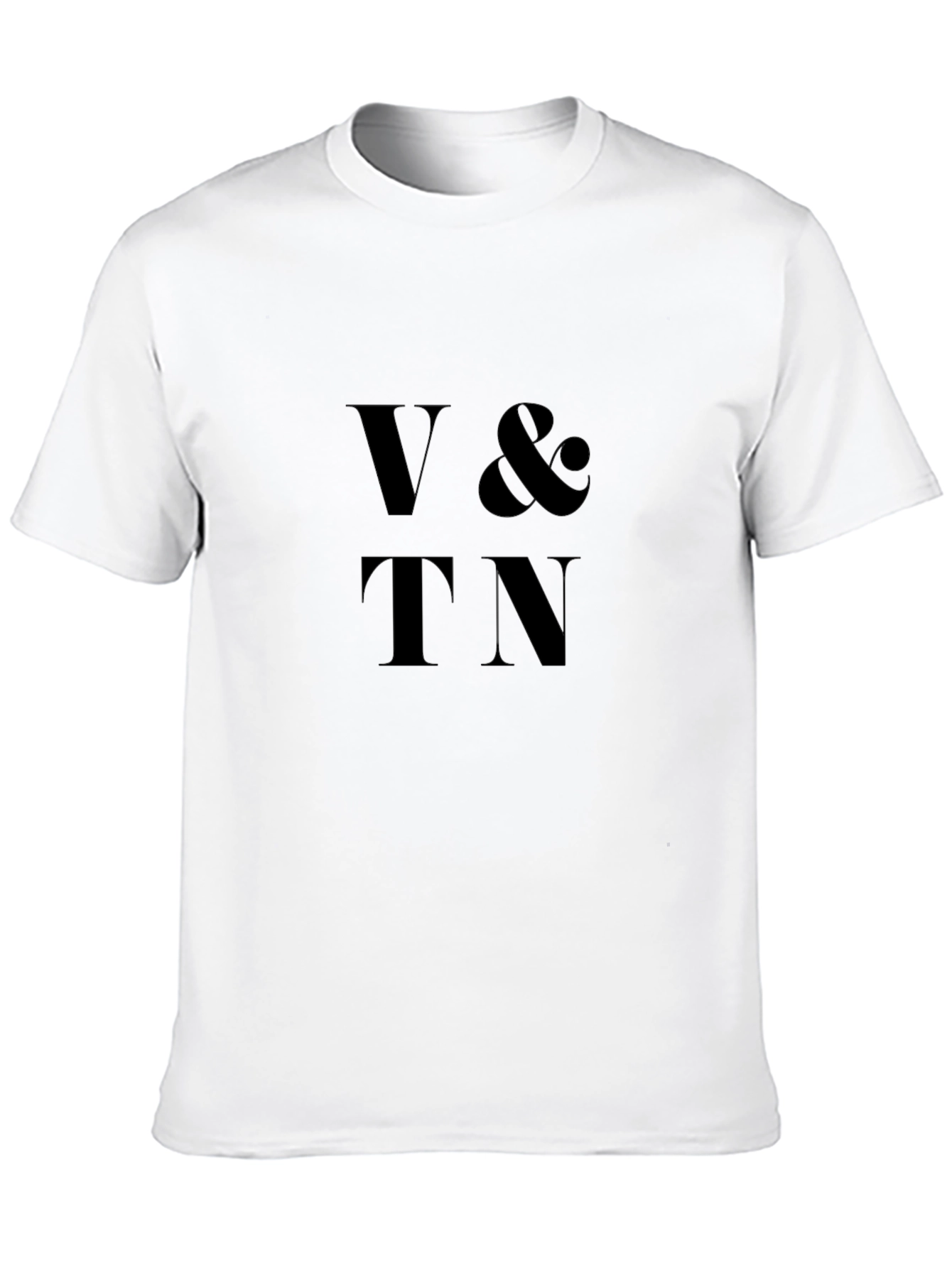 V&TN Black Graphic T-Shirt